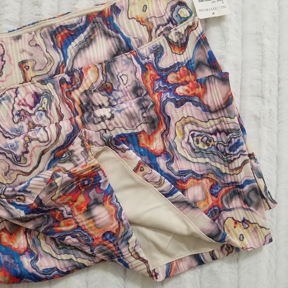 LEITH  abstract print textured tube skirt NWT size Small - Picture 2 of 7